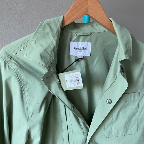 Goodfellow & Co Windbreaker Sage-green JACKET NWT - Picture 4 of 8